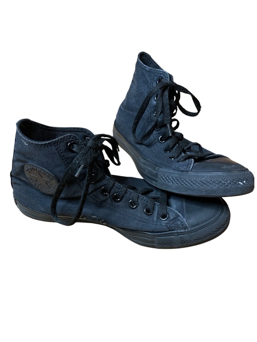Converse Chuck Taylor All Star Hi Top Monochrome Black Mens 8 Womens 10